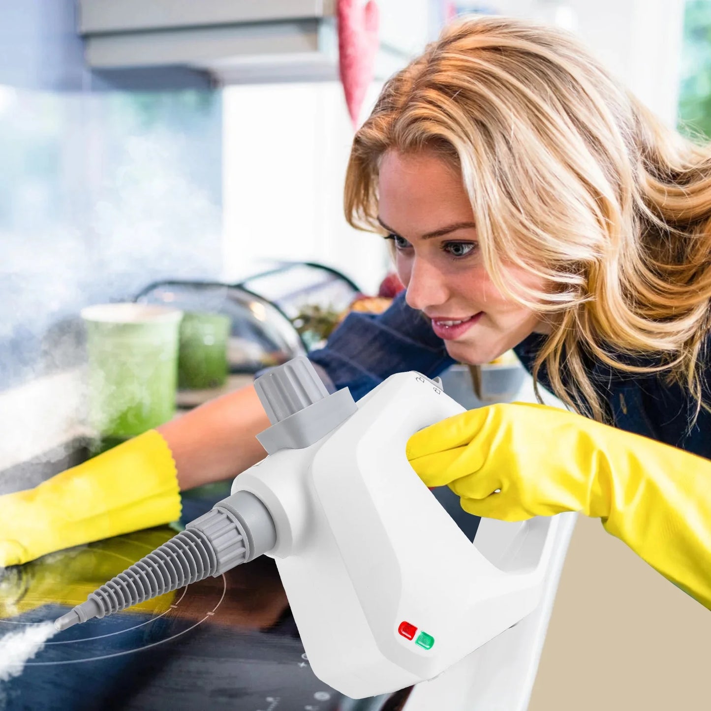 Handheld Steam Cleaner, Steamer for Cleaning, 10 in 1 Portable High Pressure Steam Upholstery Cleaner, Pressurized Steam Cleaner for Home Use, Furniture, Car, Sofa, Bathroom, Grill, Tile