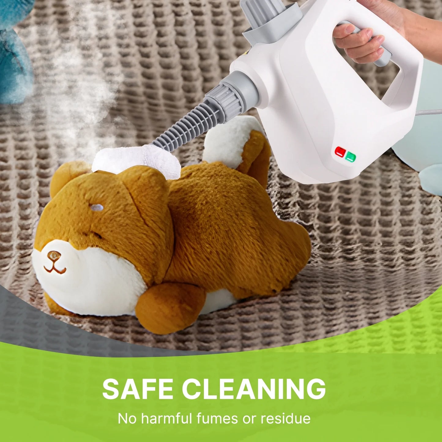 Handheld Steam Cleaner, Steamer for Cleaning, 10 in 1 Portable High Pressure Steam Upholstery Cleaner, Pressurized Steam Cleaner for Home Use, Furniture, Car, Sofa, Bathroom, Grill, Tile