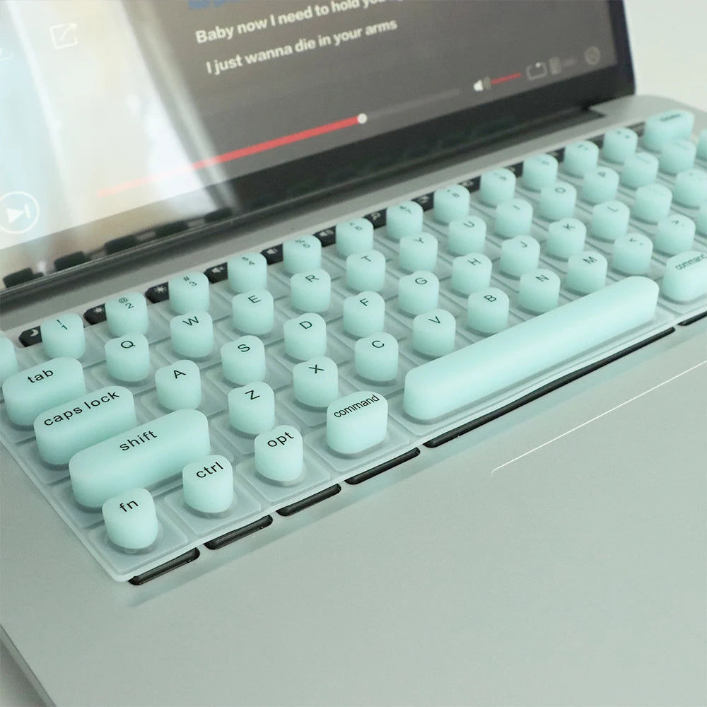Portable Silicone Keyboard Film Silicone Keyboard Membrane, Laptop Convenient Manicure Typing Protect Long Nails Typing Keyboard