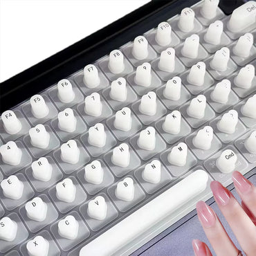 Convenient Long Nails Typing Silicone Keyboard Membrane Waterproof Non-Slip Laptop Keyboard Cover Typing God Protection Nail Art