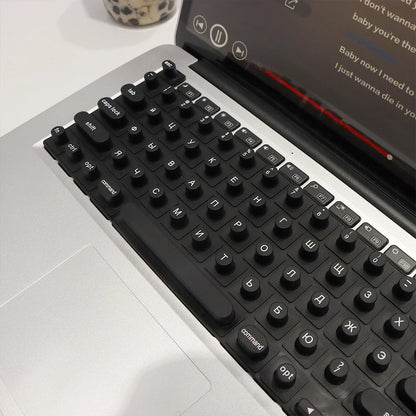 Portable Silicone Keyboard Film Silicone Keyboard Membrane, Laptop Convenient Manicure Typing Protect Long Nails Typing Keyboard